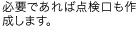 必要であれば点検口も作成します。